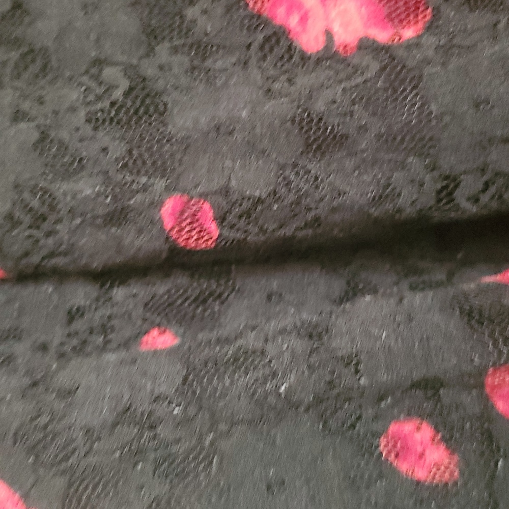Royal Bones Black and Red Floral Mini Dress - Picture 11 of 16